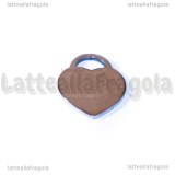Ciondolo Cuore in Acciaio Inox 19x16mm