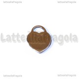 Ciondolo Cuore in Acciaio Inox 19x16mm