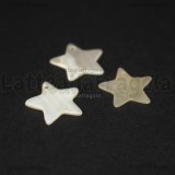 3 Stelle in Madreperla Bianca 16x17mm