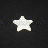 3 Stelle in Madreperla Bianca 16x17mm