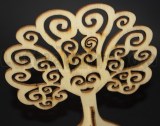 Albero della Vita 3D in Legno naturale 83x29.5x80mm