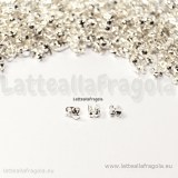 25 Coprinodo in metallo silver plated 4x3.5mm