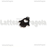 Ciondolo Mano di Fatima con cuore in Acciaio Inox 15x9.5x1.2mm