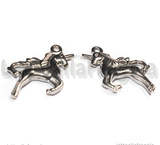 Ciondolo Unicorno 3D in Acciaio Inox 26x27x4mm