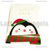 5 Buste in plastica Pinguino Let's Now 20x14cm