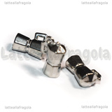 Ciondolo Caffettiera 3D in Acciaio Inox 11x8x5mm