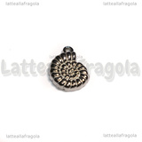 Ciondolo Conchiglia Nautilus in Acciaio Inox 13.5x9.5x2mm
