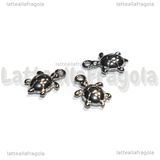 Charm Tartaruga in Acciaio Inox 15.5x8.5x3mm