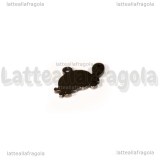 Charm Tartaruga in Acciaio Inox 15x9.5mm