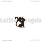 Charm Gatto in Acciaio Inox 14.5x12.5mm