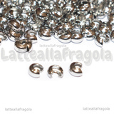 10 Coprischiaccini in Acciaio Inox 4x3.5x2.5mm