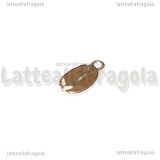 Charm Chicco di Caffè in metallo argentato 13x7mm