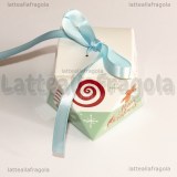 Scatola in cartone Fantasia Natale 5.6x5.6x6cm