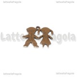 Charm Io e Te in Acciaio Inox 15x13mm