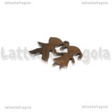 Charm Io e Te in Acciaio Inox 15x13mm