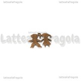 Charm Io e Te in Acciaio Inox 15x13mm