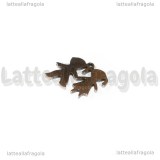 Charm Io e Te in Acciaio Inox 15x13mm