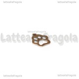 Ciondolo Zampa in Acciaio Inox 14x12mm