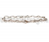 Bracciale in Acciaio Inox maglia lavorata 22cm