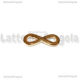 Infinito In Acciaio Inox Dorato 17.5x6.5mm