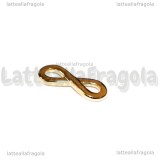 Infinito In Acciaio Inox Dorato 17.5x6.5mm