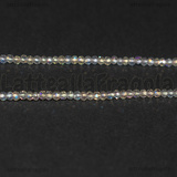 Rondelle mezzocristallo sfaccettato Cristal AB 2x1.5mm filo 37cm