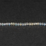 Rondelle mezzocristallo sfaccettato Cristal AB 2x1.5mm filo 37cm