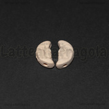 Luna in Ceramica Grezza foro passante 18x9mm