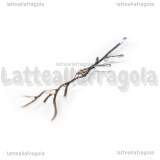 Ciondolo Neurone Von Economo in metallo silver plated 42x11mm