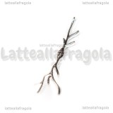 Ciondolo Neurone Von Economo in metallo silver plated 42x11mm