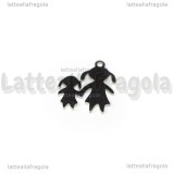 Charm Mamma e Figlia in Acciaio Inox 17x14mm