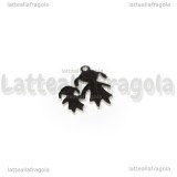 Charm Mamma e Figlia in Acciaio Inox 17x14mm