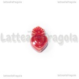 Ex Voto in Ceramica Rossa con foro passante 16x10mm