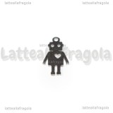 Charm Robot in Acciaio Inox 17.5x10mm