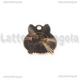 Ciondolo Pimpi di Winnie the Pooh in metallo dorato smaltato 20x17.5mm