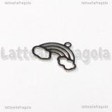 Ciondolo Arcobaleno in Acciaio Inox 17x12mm