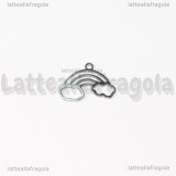 Ciondolo Arcobaleno in Acciaio Inox 17x12mm
