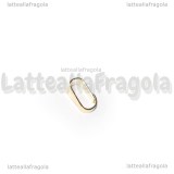 3 Contromaglie in Acciaio Inox Dorato 6x3mm