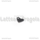 3 Charms Cuore in Acciaio Inox 9x6.5mm