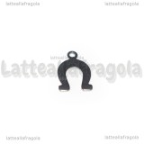 Charm Ferro di Cavallo in Acciaio Inox 14x9mm