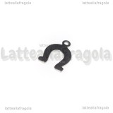 Charm Ferro di Cavallo in Acciaio Inox 14x9mm