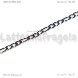 1 Metro Catena Figaro in Acciaio inox 4-6x3mm