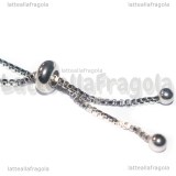 Base Bracciale con Catena Veneziana in Acciaio Inox