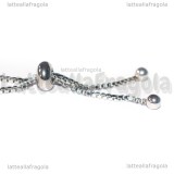 Base Bracciale con Catena Veneziana in Acciaio Inox