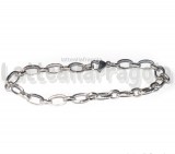 Bracciale in Acciaio Inox maglia lavorata 22cm