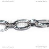Bracciale in Acciaio Inox maglia lavorata 22cm