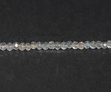 Rondelle mezzocristallo sfaccettato Cristal AB 2x1.5mm filo 37cm