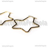 Creole Stelle in Acciaio Inox dorato 45x42mm