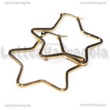 Creole Stelle in Acciaio Inox dorato 45x42mm