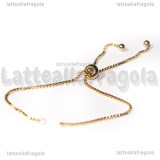 Base Bracciale con Catena Veneziana in Acciaio Inox Dorato